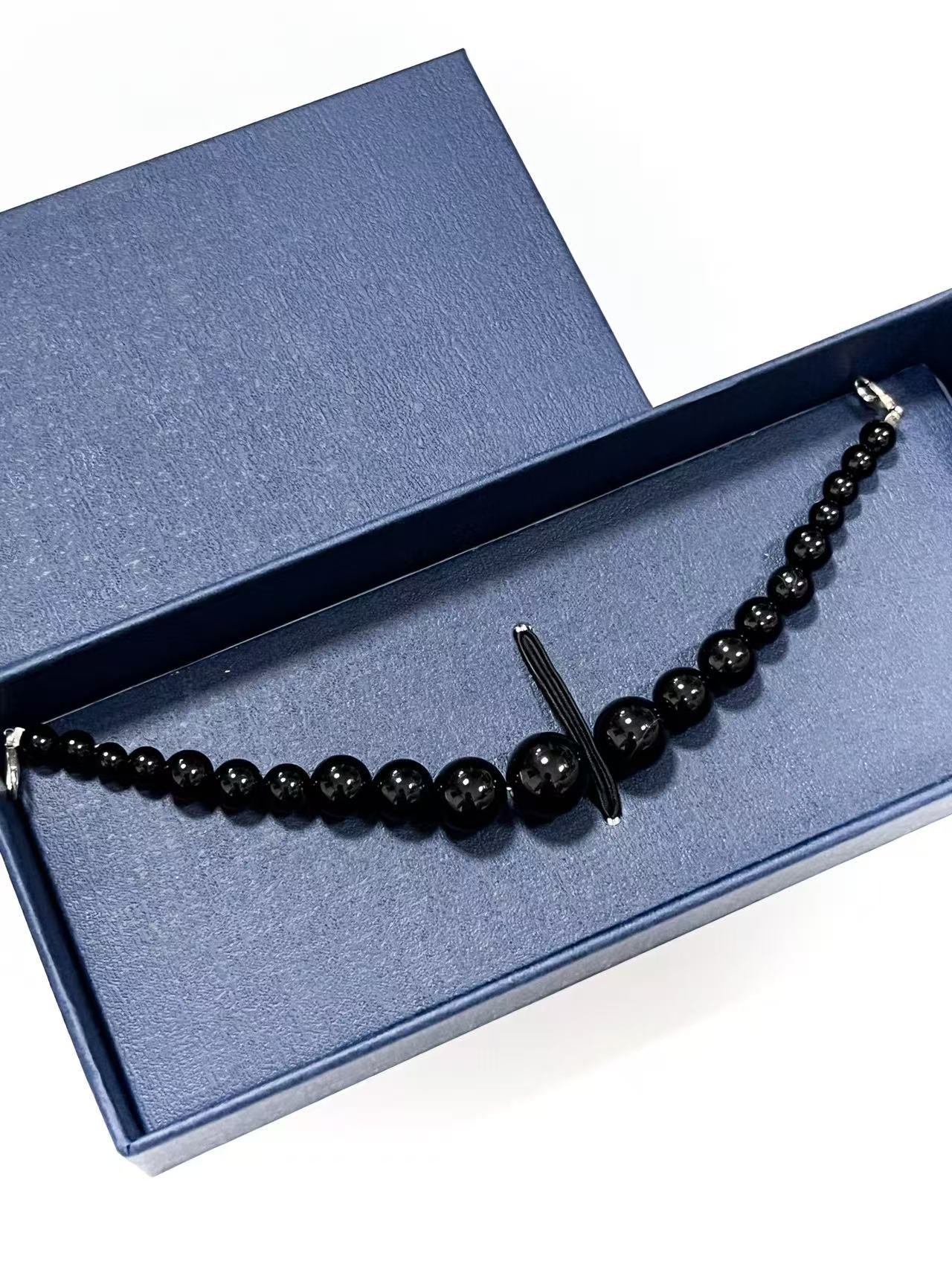 Black Agate Haori himo