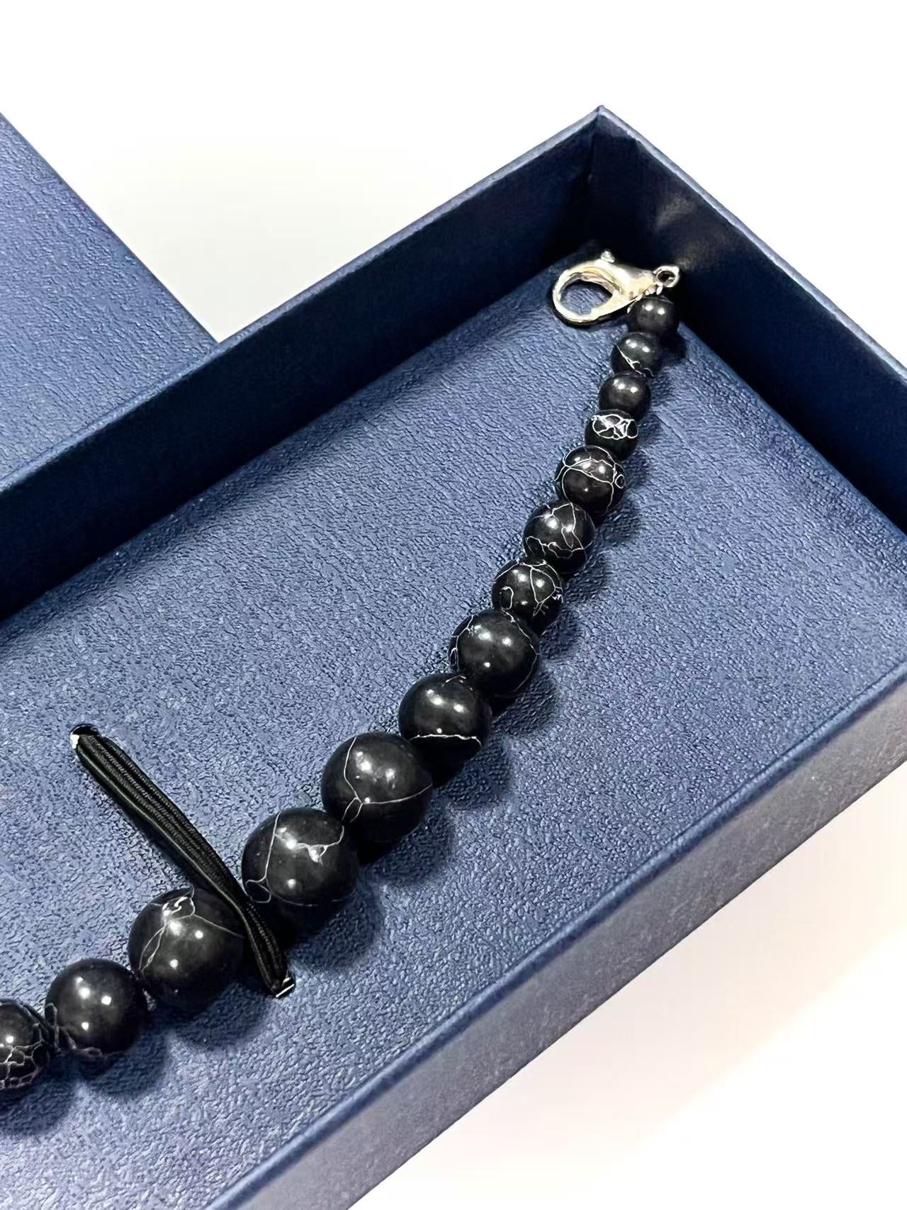 Black Obsidian Stone Haori Himo