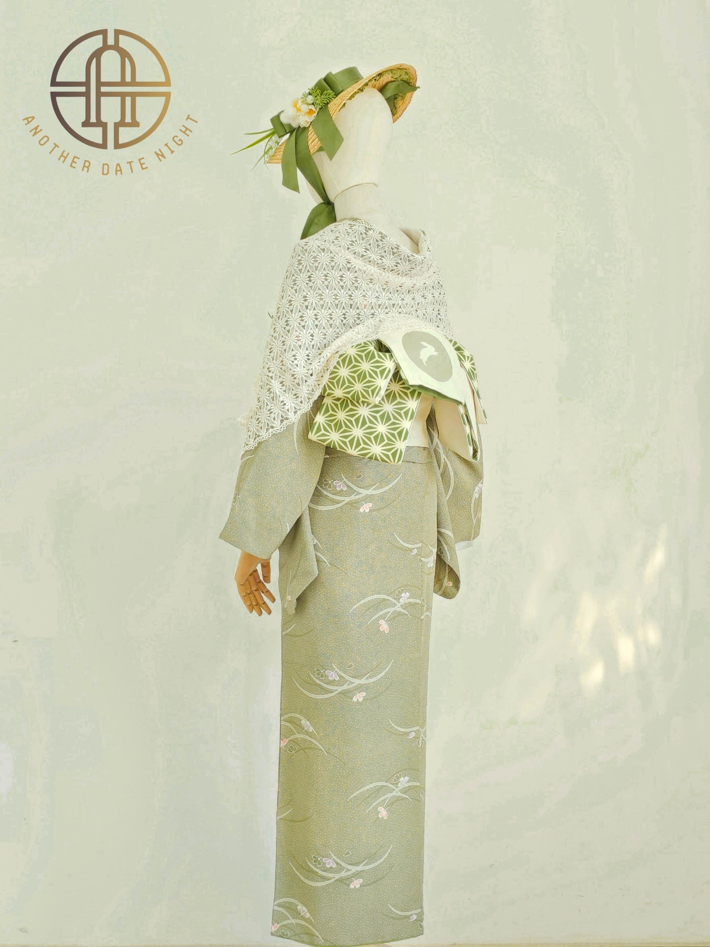 Japanese Traditional Asanoha Pattern Obi/Rabbit Pattern Obi/Double Sided Hanhaba Obi