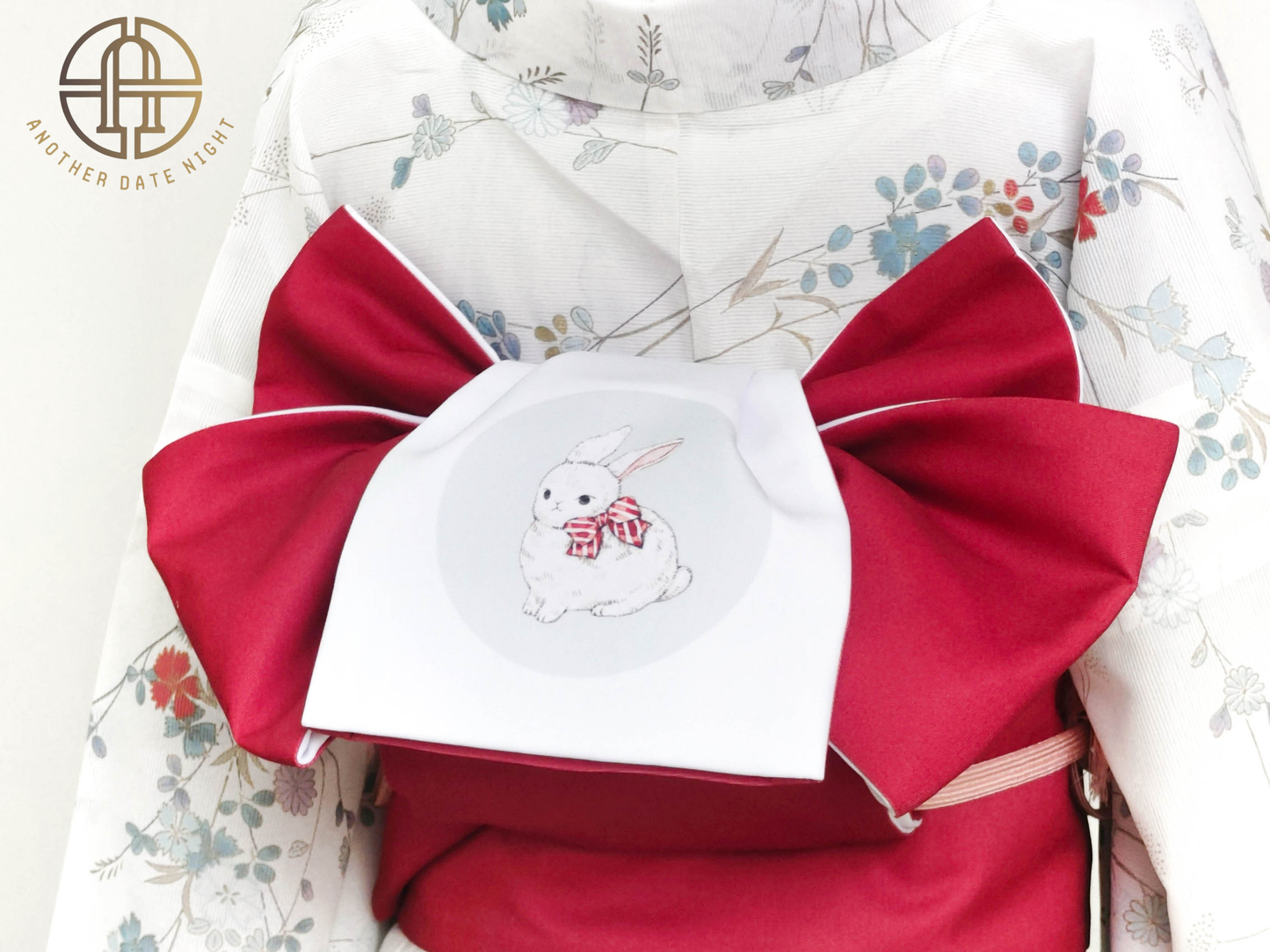 Sakura Rabbit Double Sided Hanhaba Obi