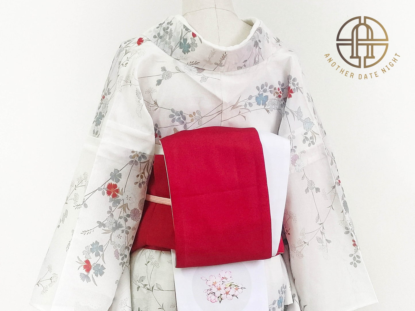 Sakura Rabbit Double Sided Hanhaba Obi