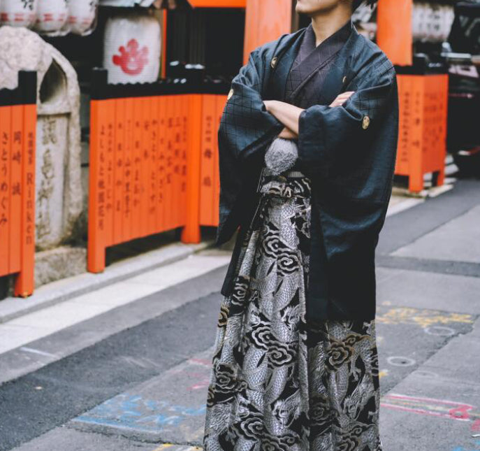 Men's Hakama & Kimono Hakama Only/ 10PS Set
