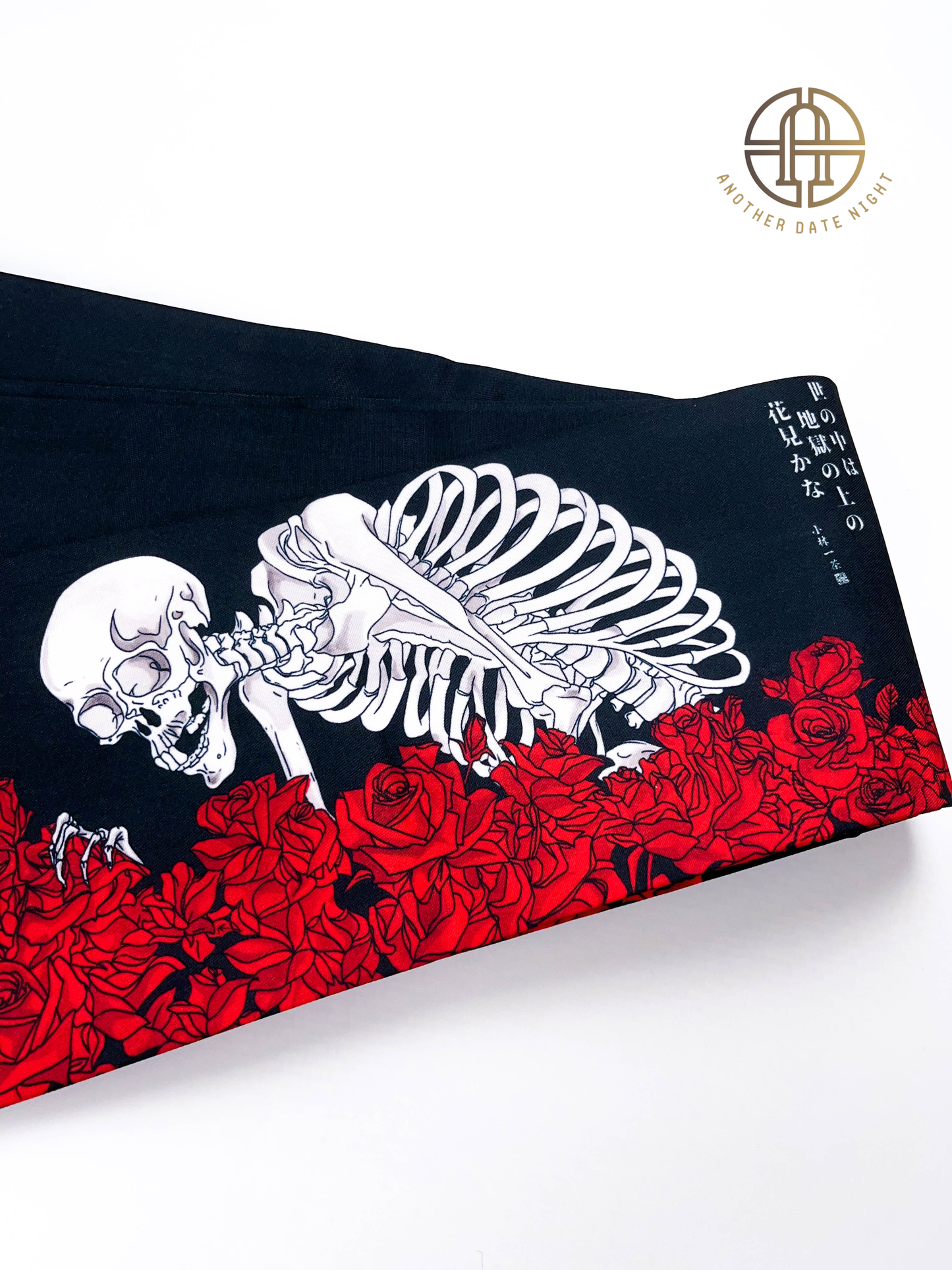 Ukiyo-e Style Hanhaba Belt, Double Sided Obi for Yukata