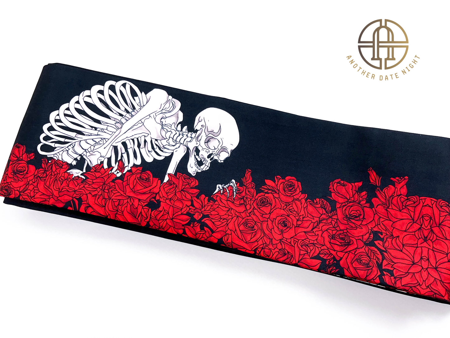 Ukiyo-e Style Hanhaba Belt, Double Sided Obi for Yukata