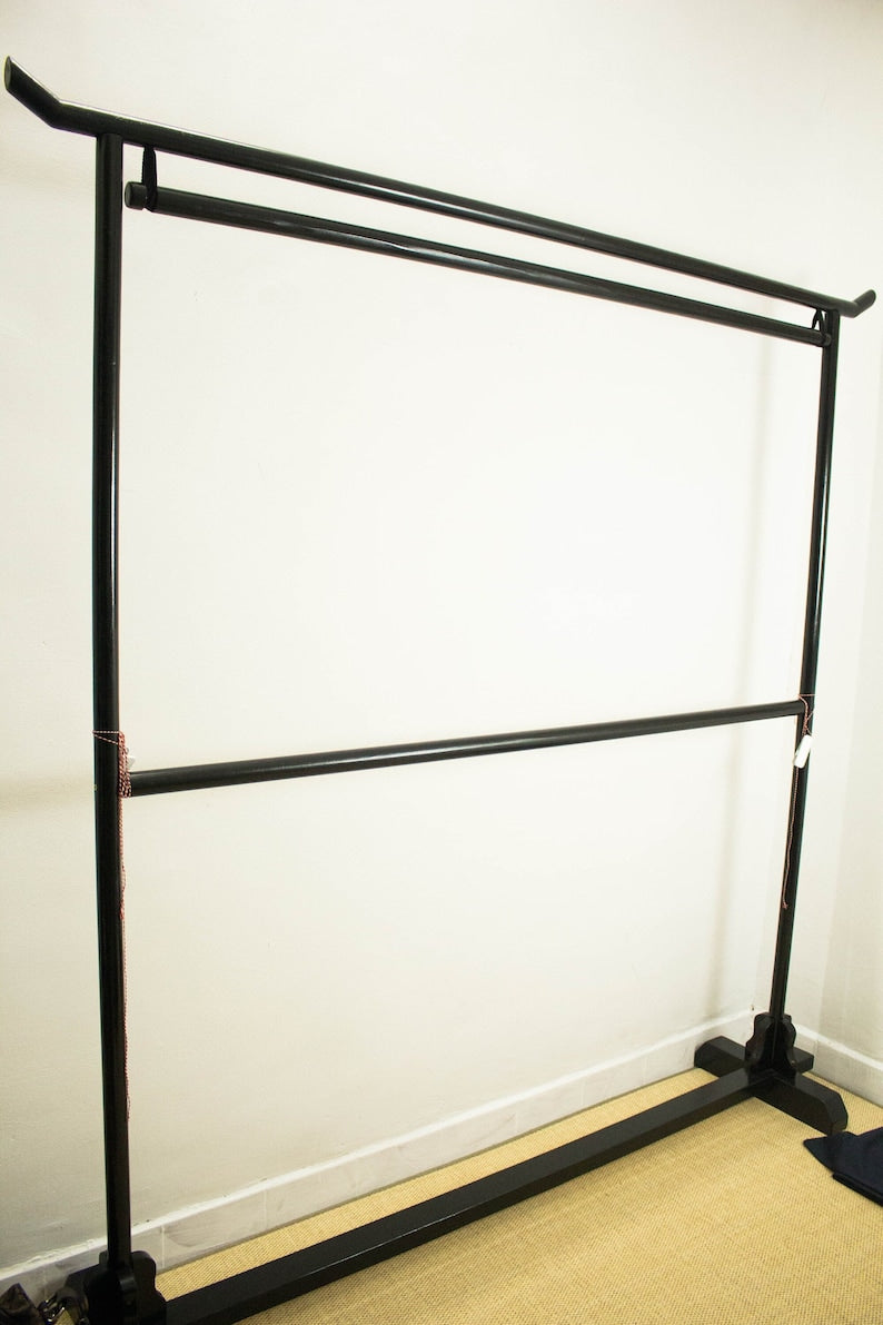 Handmade Wooden Kimono Stand, Wood Kimono Showcase