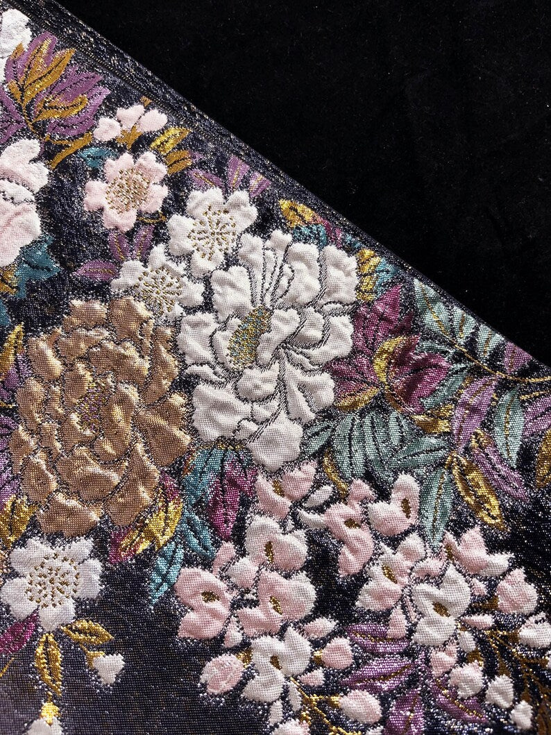 Rank A+ Vintage Obi Belt/Purple Obi/OB48