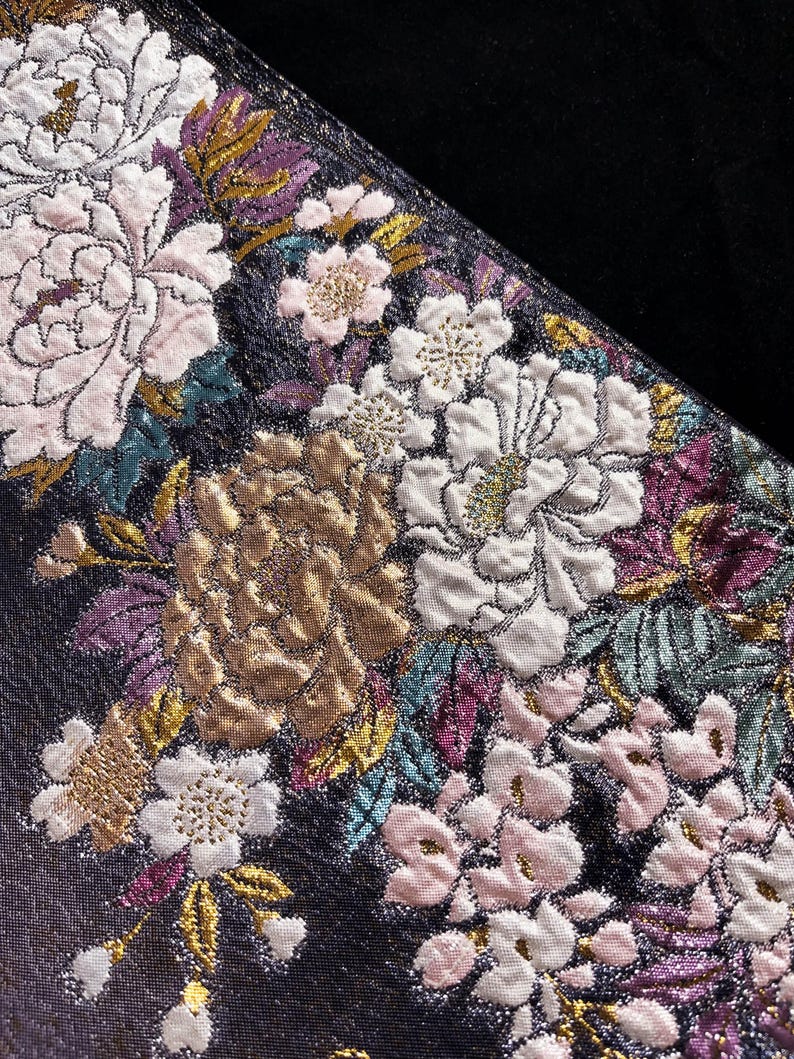 Rank A+ Vintage Obi Belt/Purple Obi/OB48