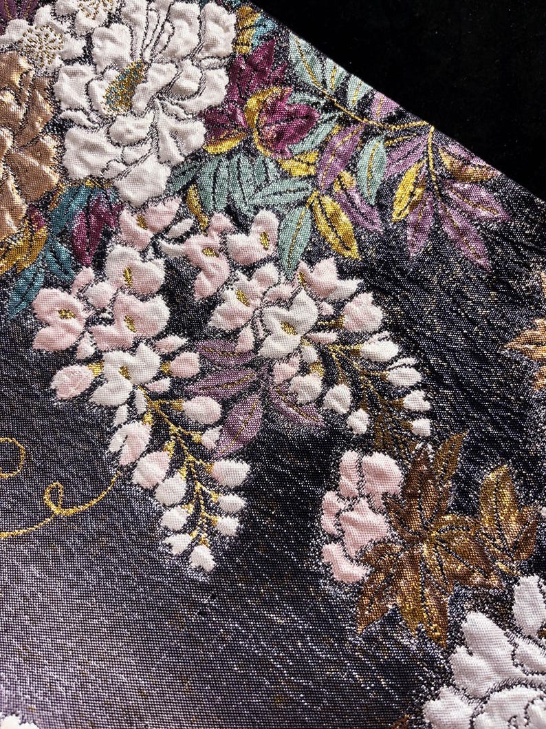 Rank A+ Vintage Obi Belt/Purple Obi/OB48