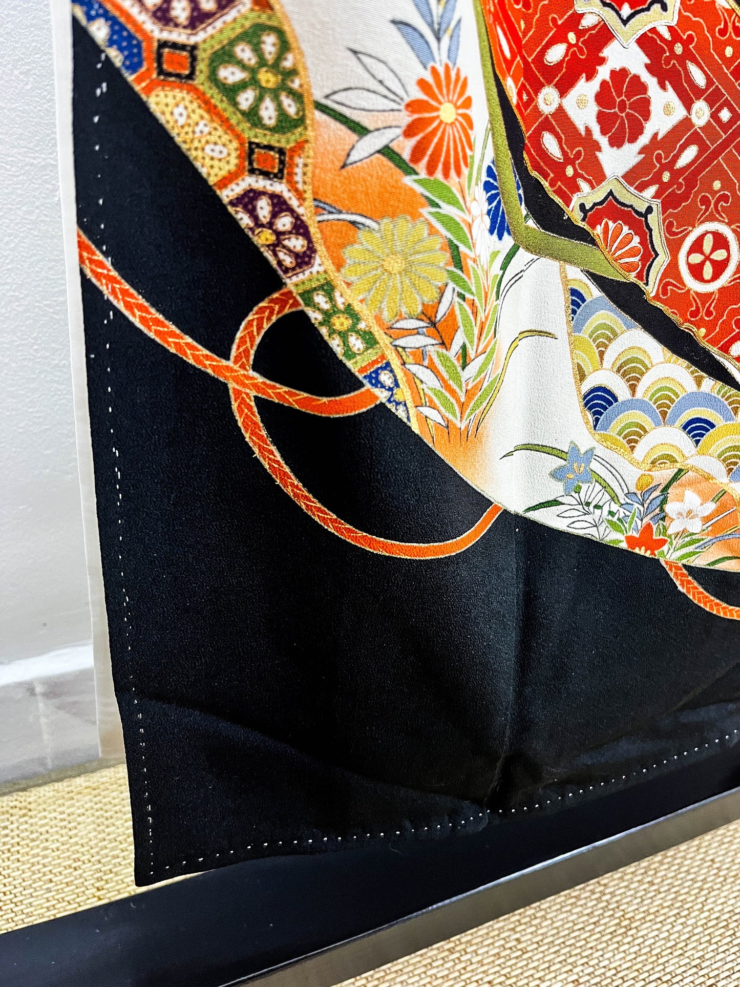 Rank A+ Vintage Japanese Kimono/ Black Tomesode Kimono/ A61