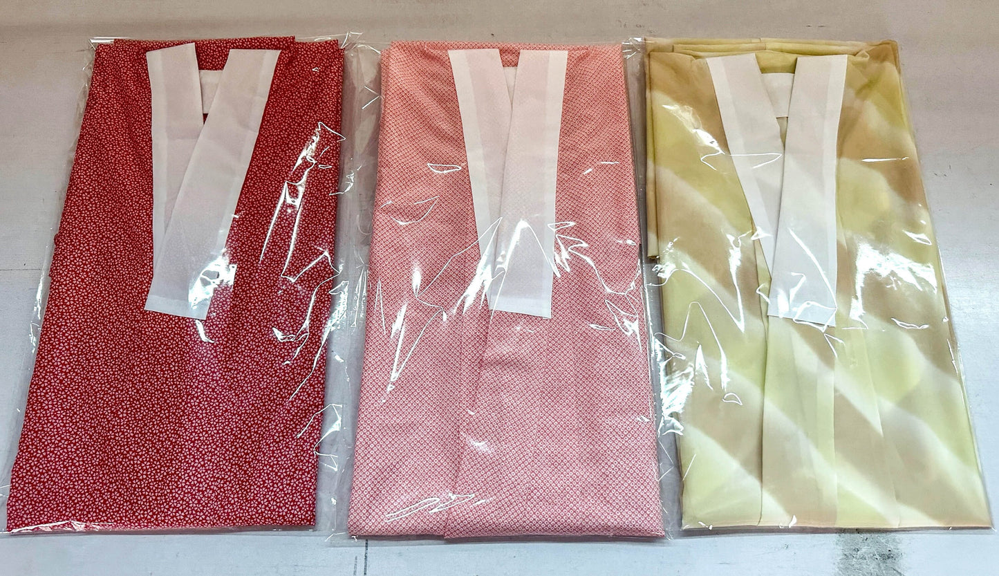 Furisode Kimono Juban with erishin, collar stiffener (Optional) / 100% Brand New Kimono Undergarment (6 Patterns)