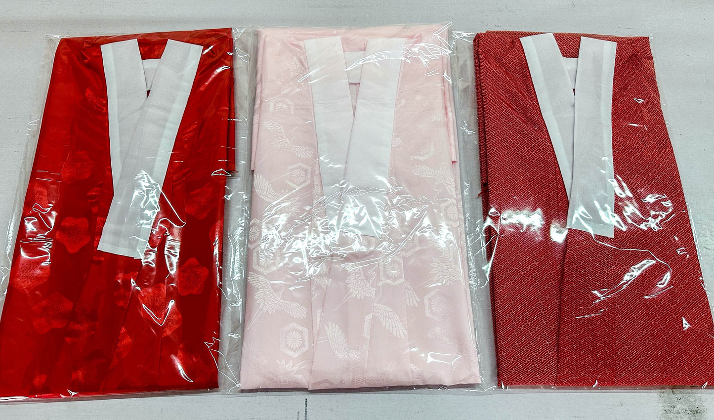 Furisode Kimono Juban with erishin, collar stiffener (Optional) / 100% Brand New Kimono Undergarment (6 Patterns)