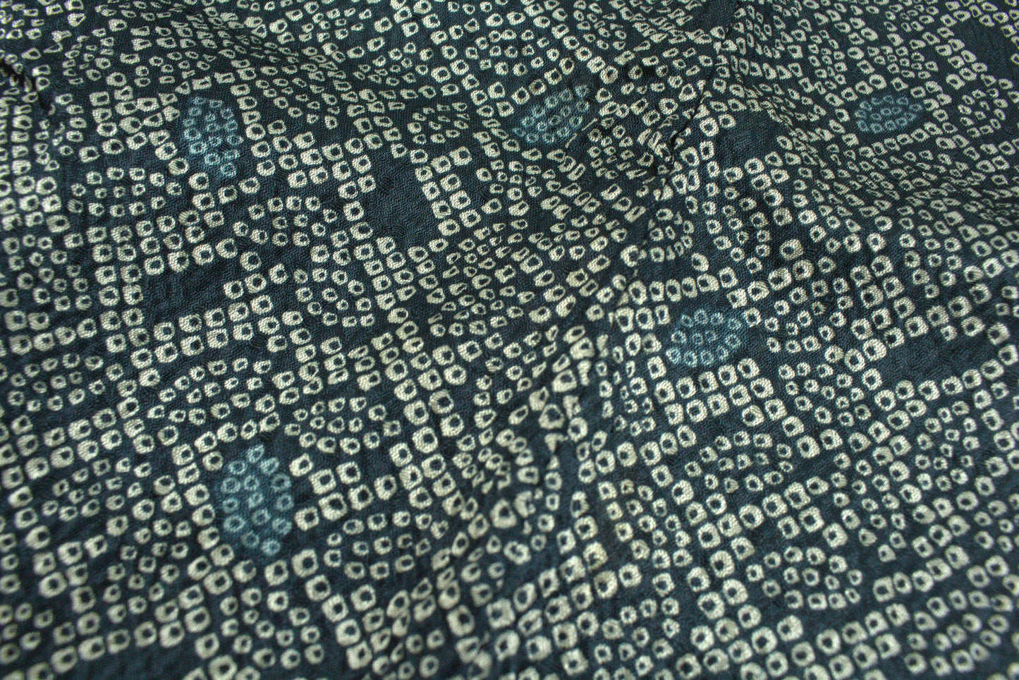 Rank S Vintage Japanese Silk Haori: Abstract Leaf Pattern (HA36)