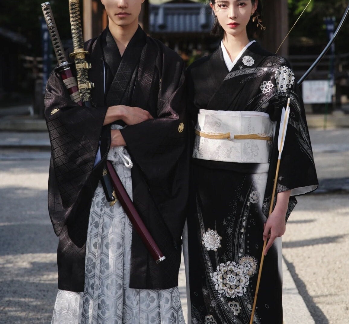 Men's Hakama & Kimono 8PCS/10PS Set