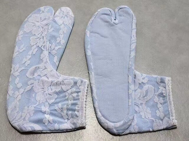 4 colors- Stretchy Lace Tabi Socks, Comfortable Split-Toe Socks