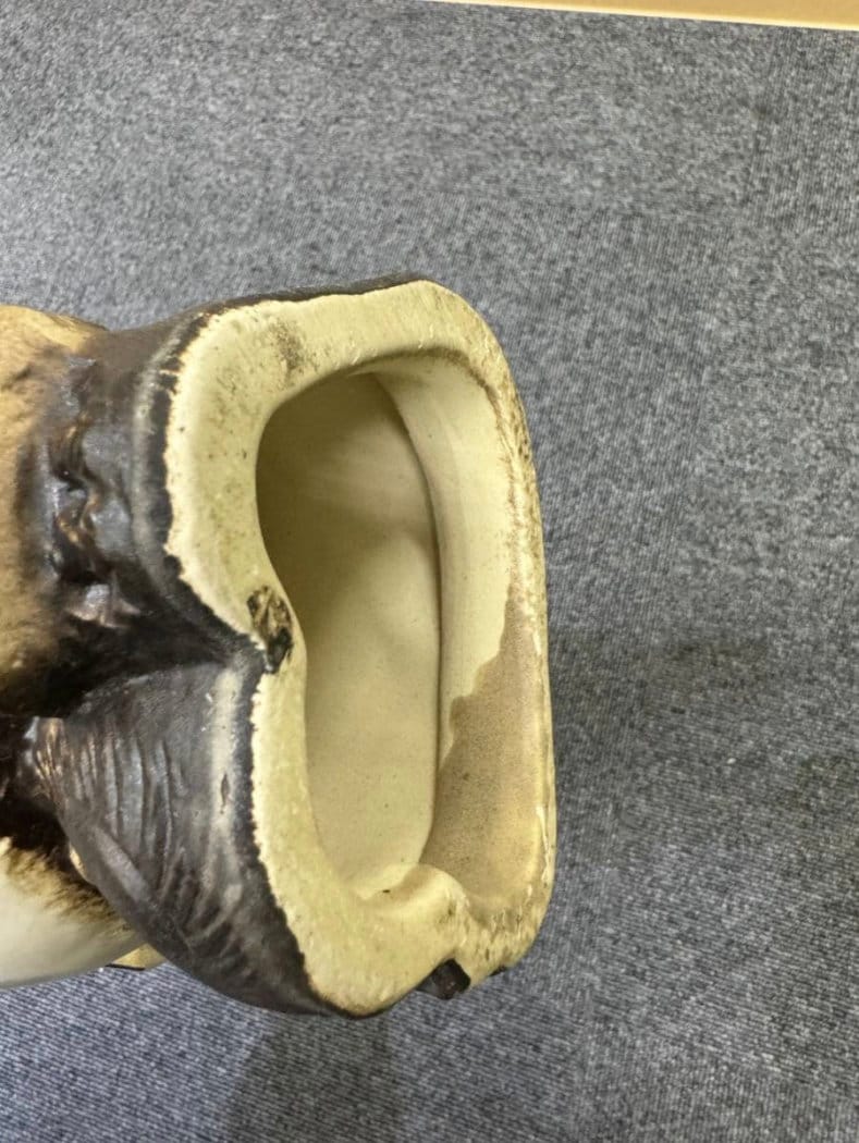 Vintage Shigaraki Yaki Tanuki Statue Set: Japanese Raccoon Dog Ornament (S03)