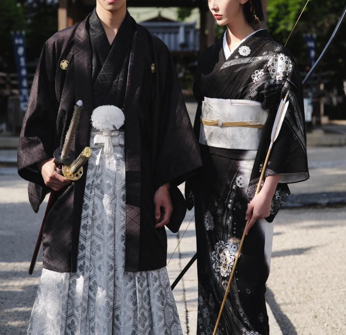 Men's Hakama & Kimono 8PCS/10PS Set