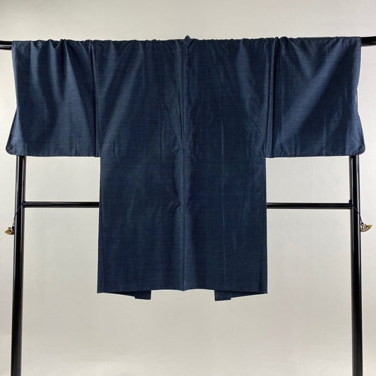 Rank A+ Navy Blue Haori Collection/ Vintage Tsumugi Haori/ Vintage Japanese Haori/ Silk Haori