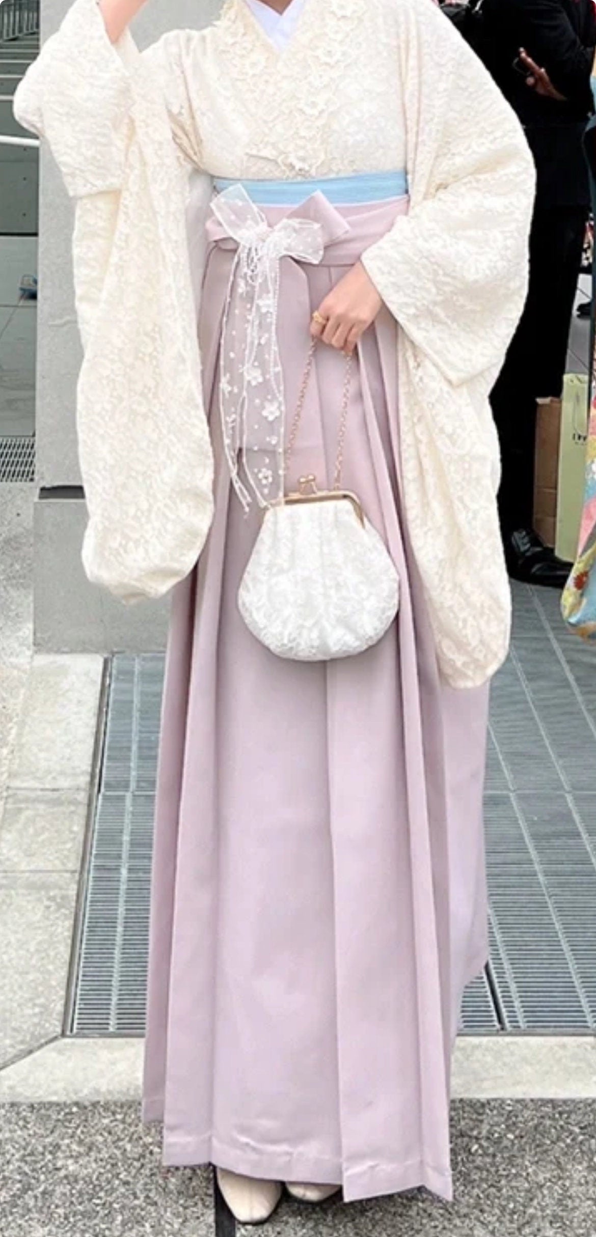 Vintage Women's Hakama, Traditional Hakama Skirt 95CM