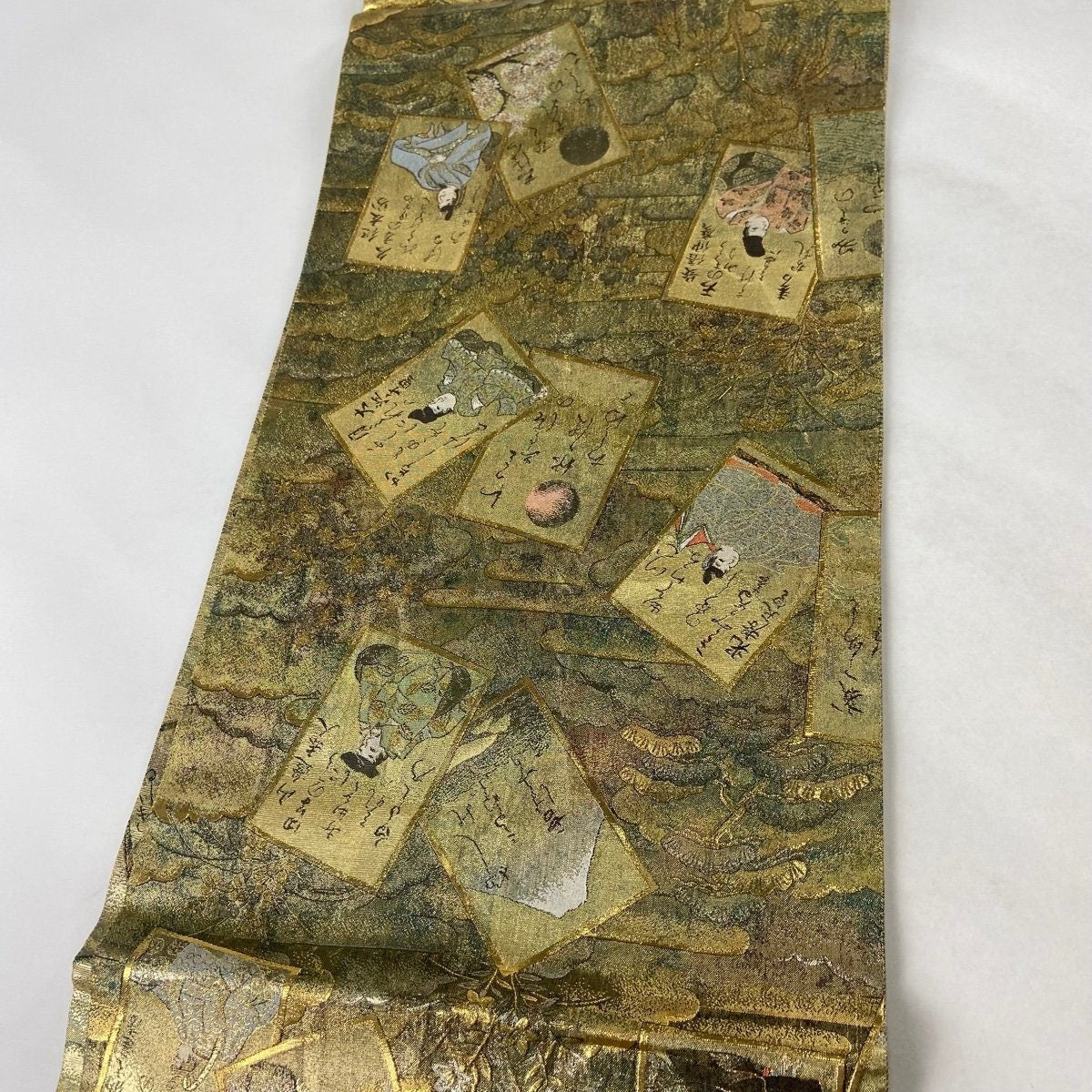 Rank A 100% Patterned Vintage Obi Belt/ OB88