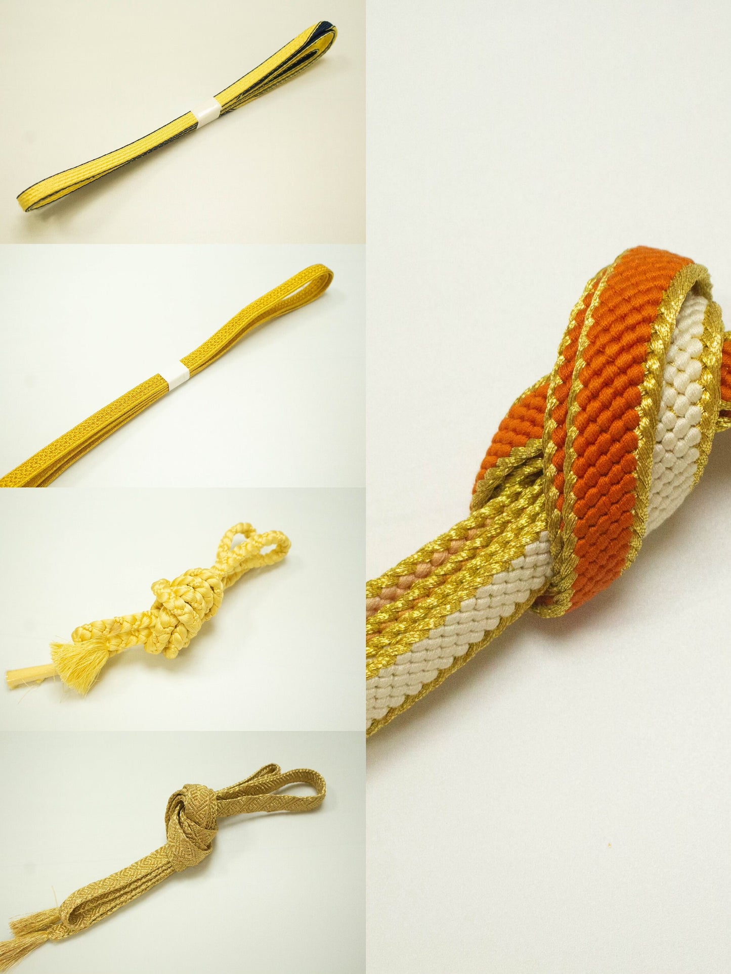 Gold & Orange Kimono Obijime Collection / Z1