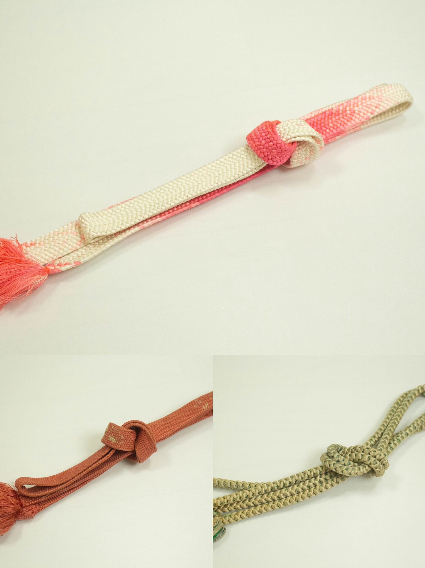 Japanese Kimono Obijime Collection / Kimono Accessories/ Mixed color obijime/ N