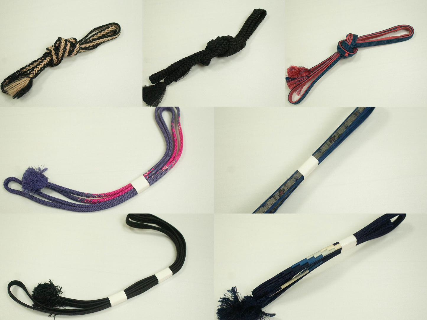 Kimono Obijime Collection / Japanese kimono cord / Obijime Belt / Japanese Kimono Accessories/ Mixed color obijime/ Z5