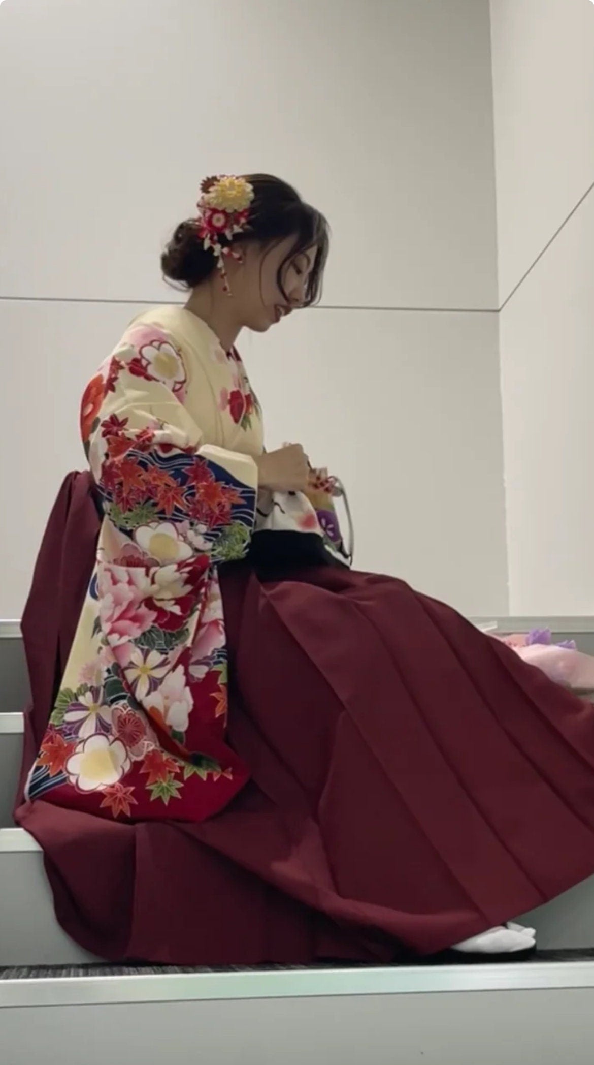 Red Women's Hakama, Traditional Red Hakama