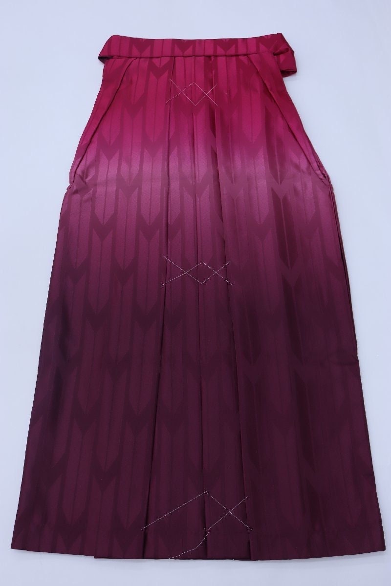 Vintage Gradient Color Women's Hakama Traditional Hakama Skirt, 95CM
