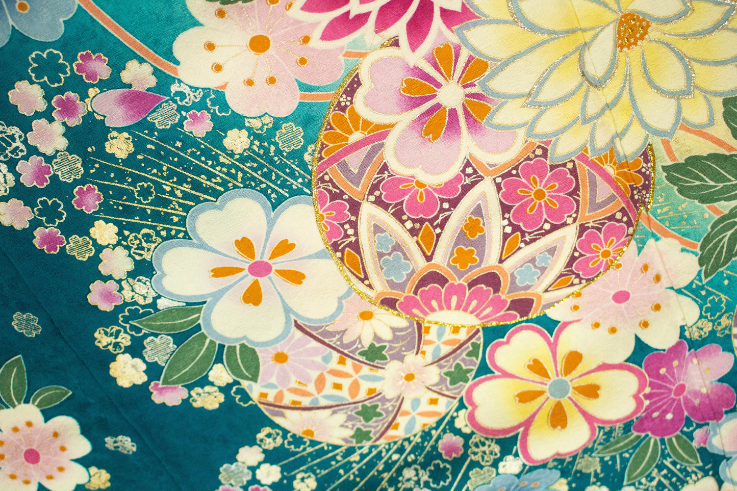 Rank A Vintage Furisode Kimono, A54