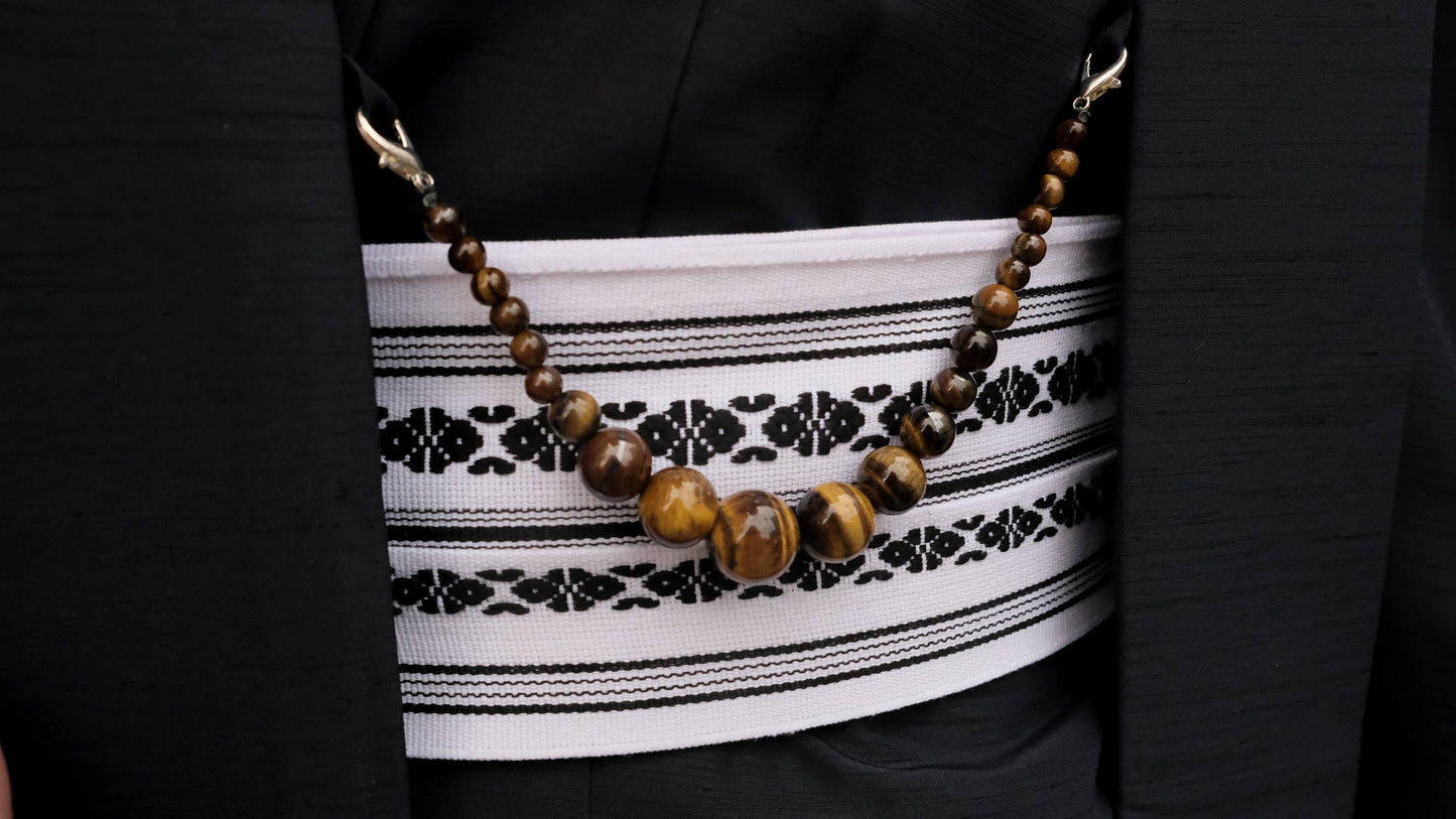 Yellow Tiger's Eye Haori himo