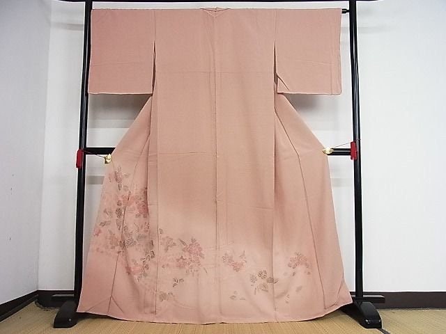 Rank S Vintage Houmongi Kimono with Sagara Embroidery, A133