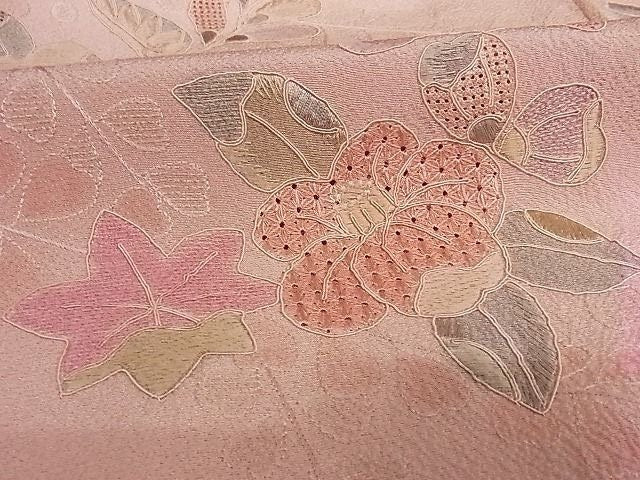 Rank S Vintage Houmongi Kimono with Sagara Embroidery, A133