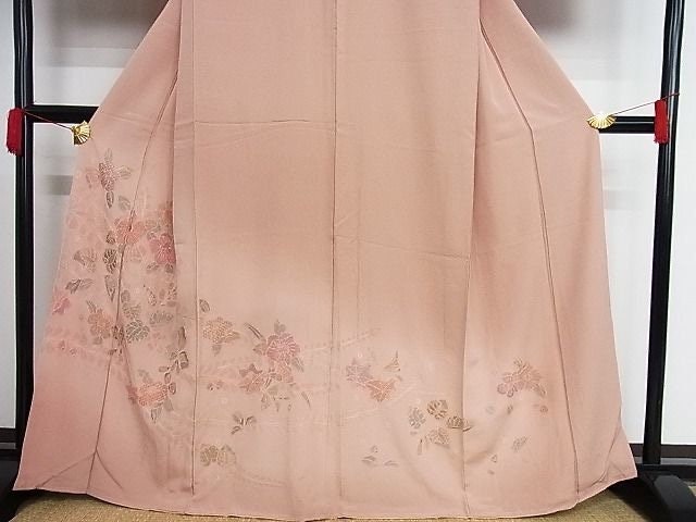 Rank S Vintage Houmongi Kimono with Sagara Embroidery, A133