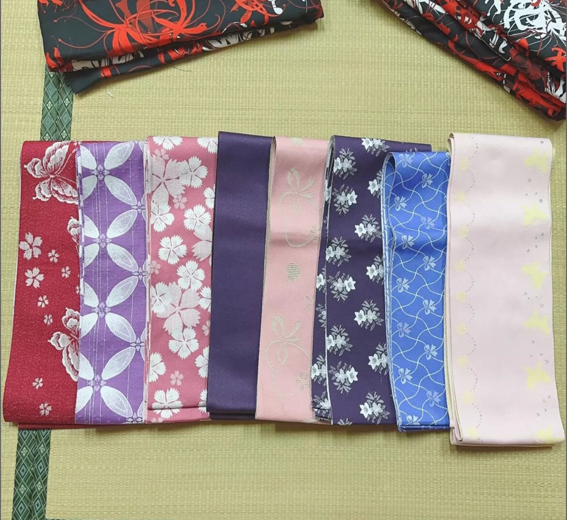 Japanese Hanhaba Obi Blind Box/Half Width Obi Blind Box/ Obi belt for Casual Kimono or Summer Yukata Kimono/ Yukata Obi/Mostly Brand New
