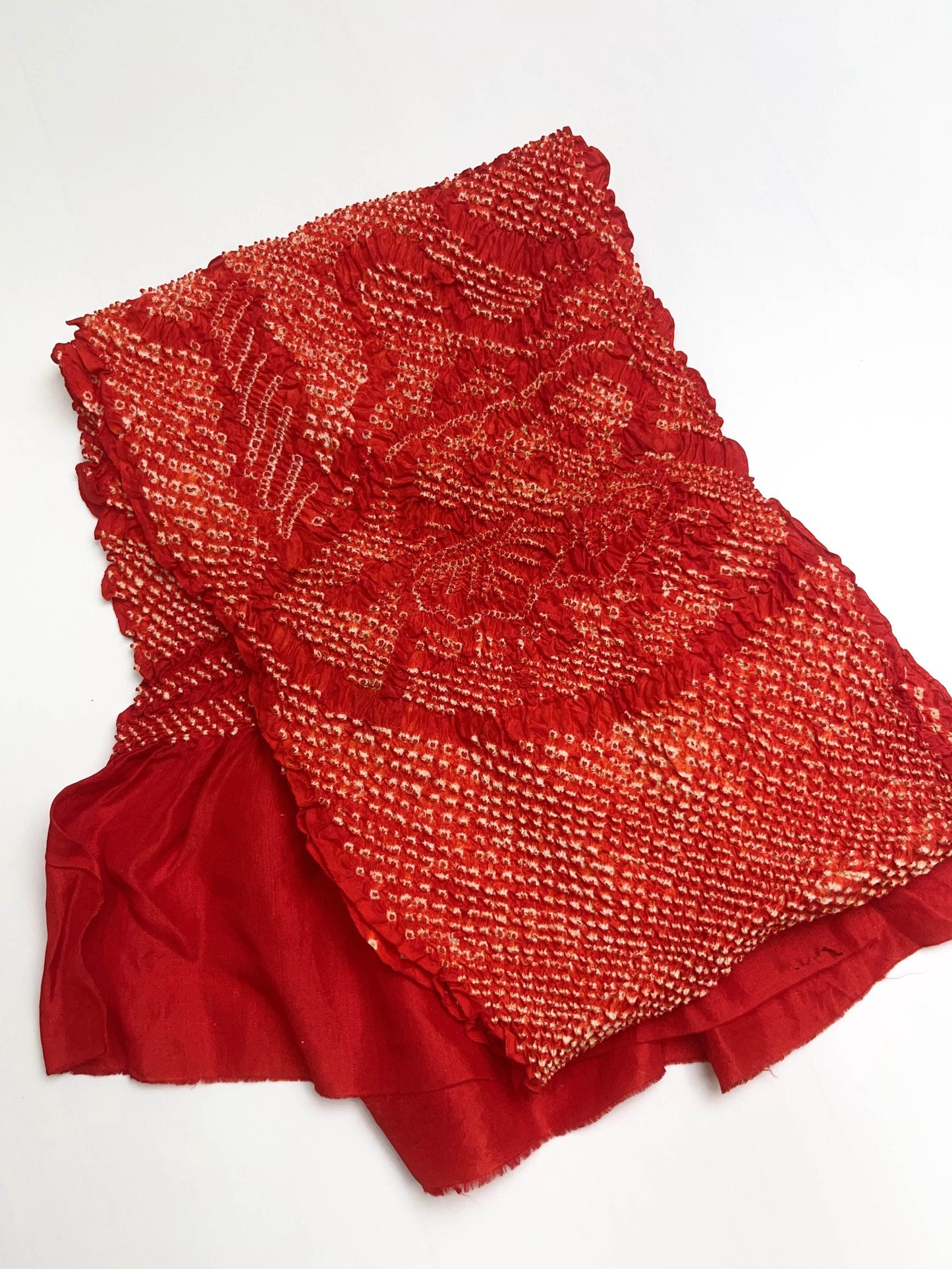 Rank A+ Brick Red Color Silk Obiage, 17B