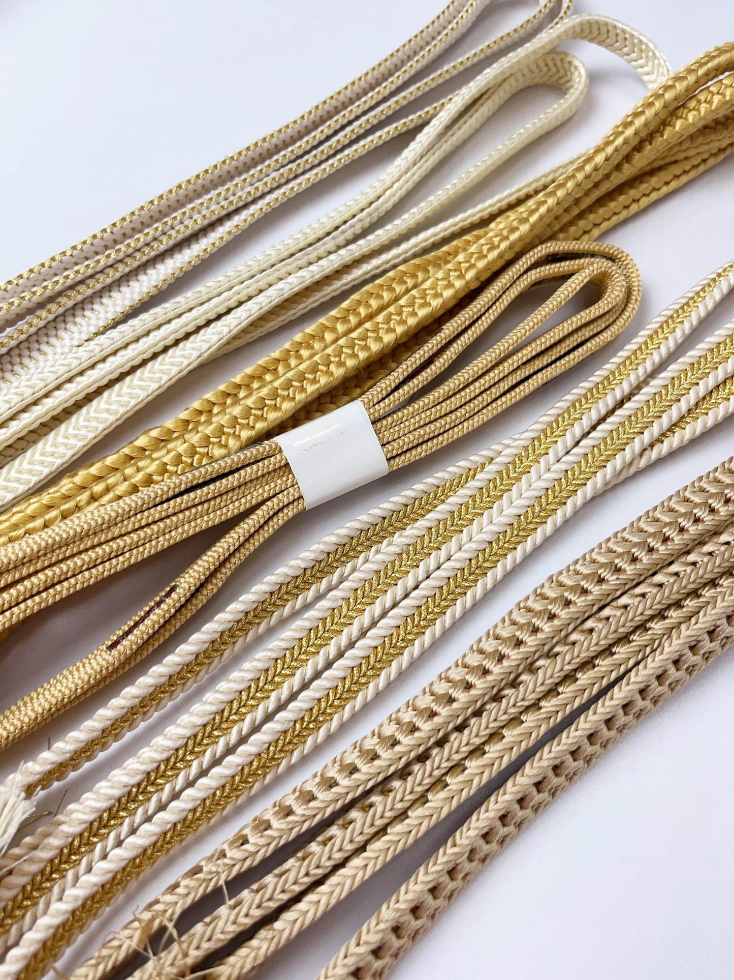 Silk Obijime Cord Collection - Japanese Kimono Belt Ties, Q4