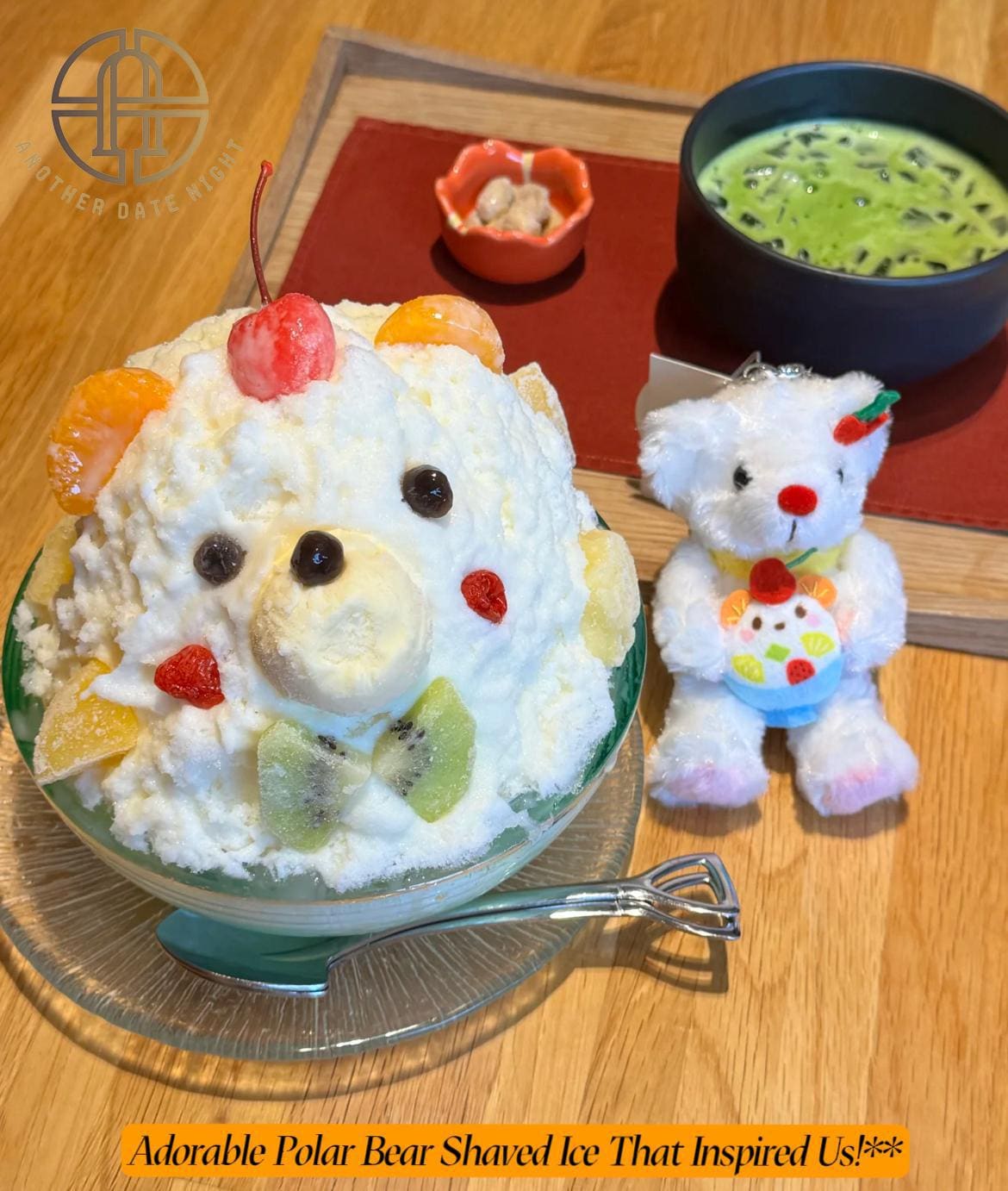 Polar Bear Kimono Obi Belt: Summer Blue Hanhaba Obi