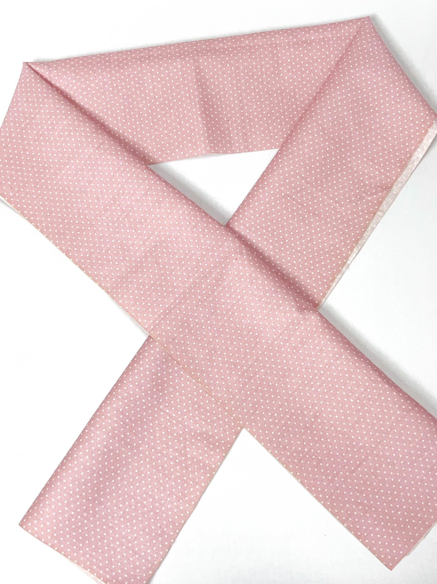 Pink Floral Cotton Han-eri Collar: Kimono Accessory