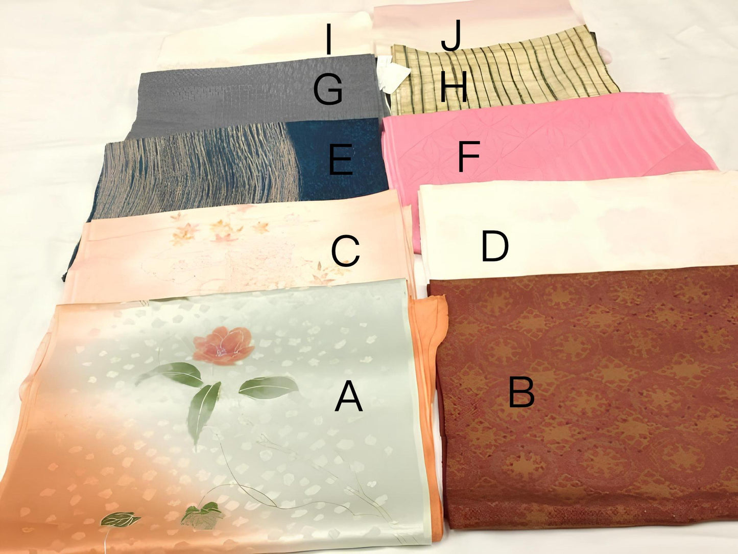 Vintage Silk Obiage: Excellent Condition, Mostly Brand New, No. 1724