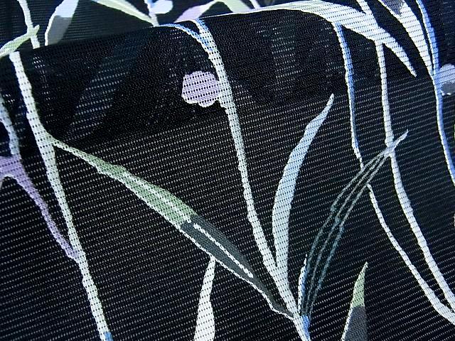 Vintage Komon Kimono with Floral Pattern, Ro Summer Kimono, Washable, Rank A+, B12