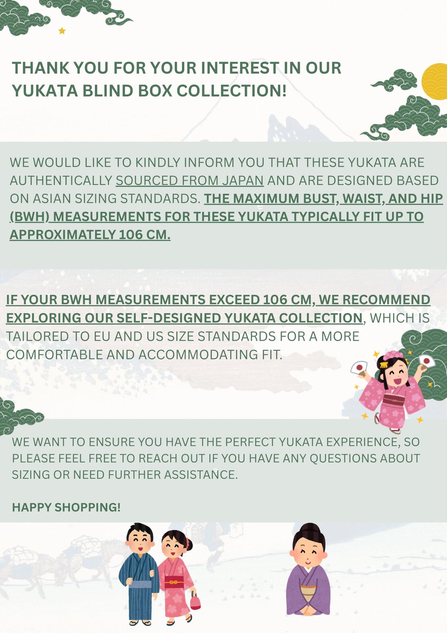 Japanese Yukata & Obi Set: Women's Summer Kimono Blind Box