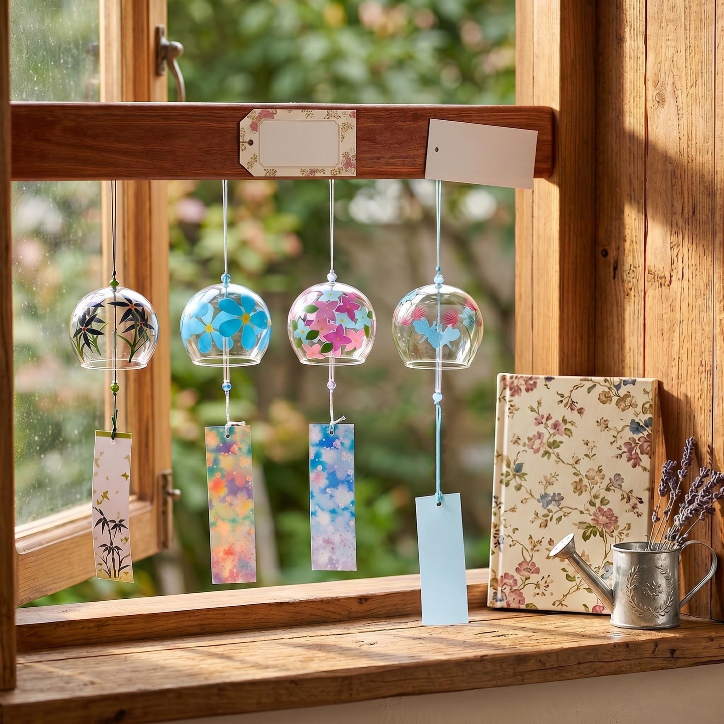 Handmade Obi Hanger/Displayer- Purple Sandalwood with Copper Accents (Thin version), Japanese Wind Chime,Japanese Home Decor Gift Set