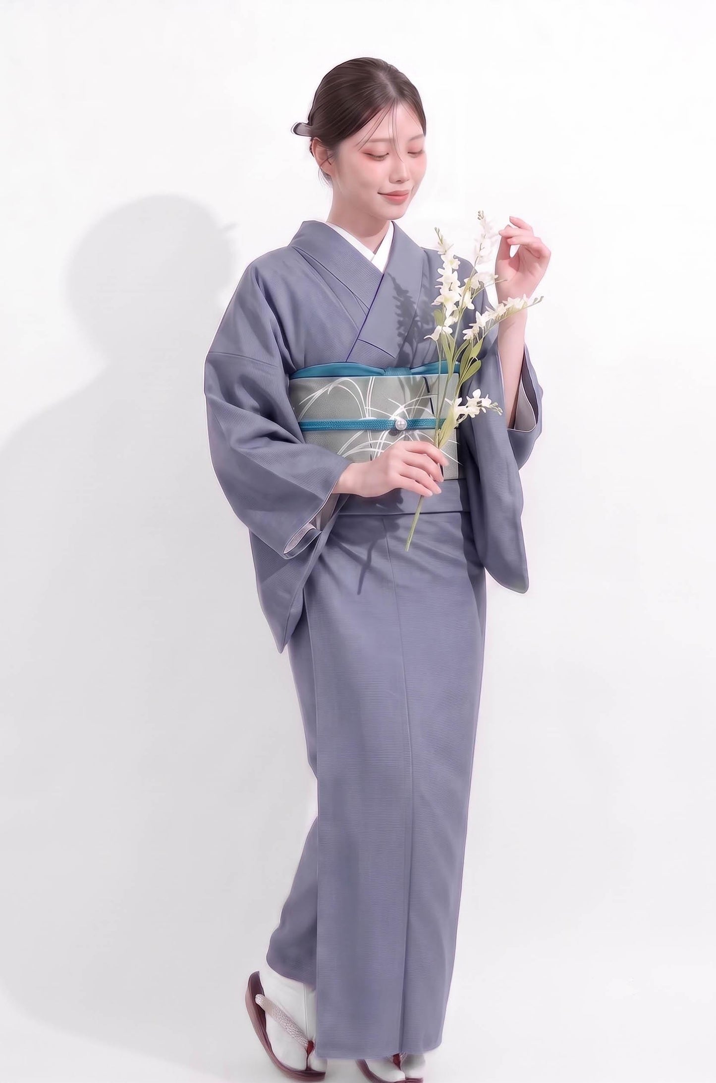 Easy Wear Pre Tied Nagoya Obi, Reed Instant Taiko Knot, Tsuke Obi, Ready to Wear Japanese Kimono Belt