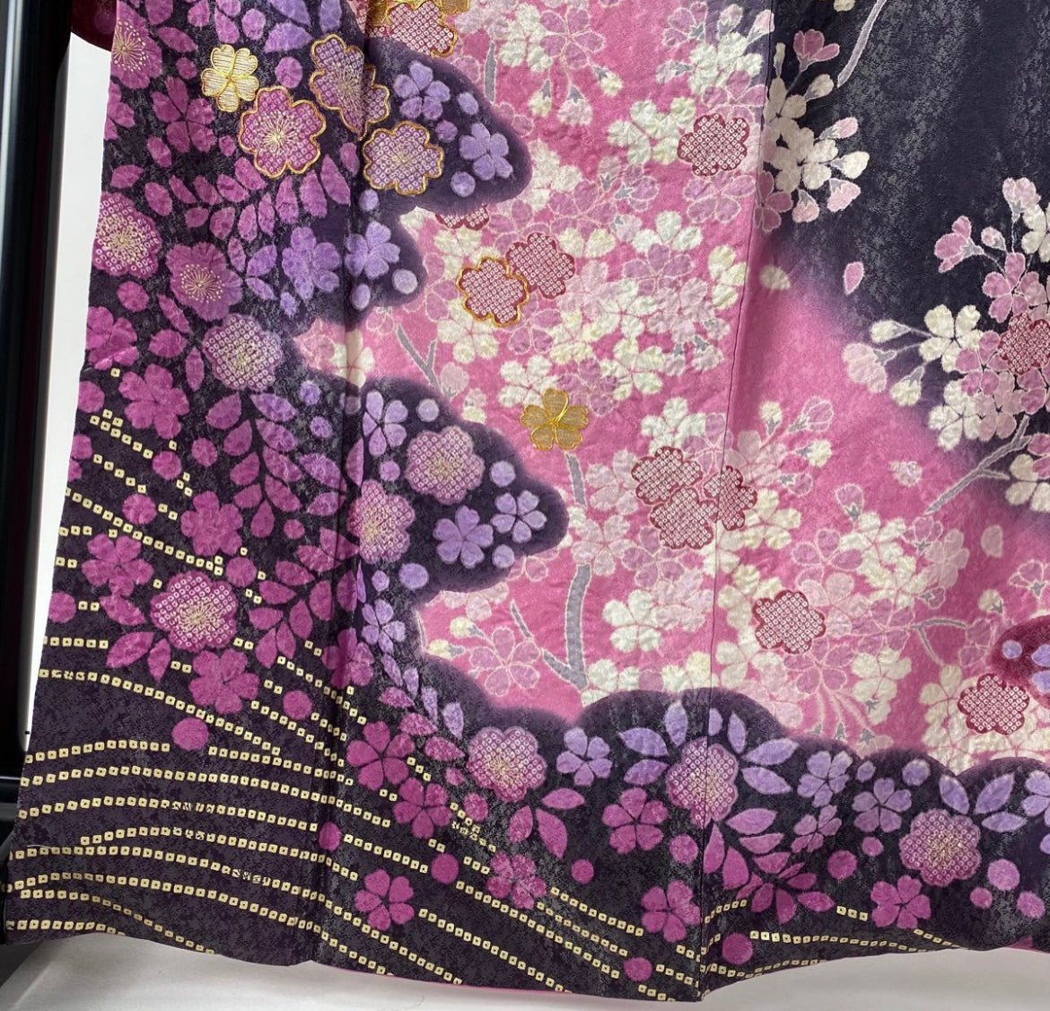 Rank A+ Vintage Furisode Kimono, VK001