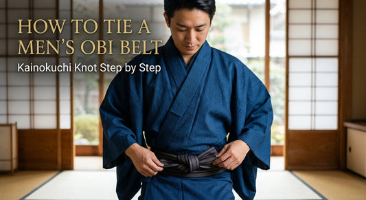 How to Tie a Men's Obi Belt: Kainokuchi Knot Step by Step