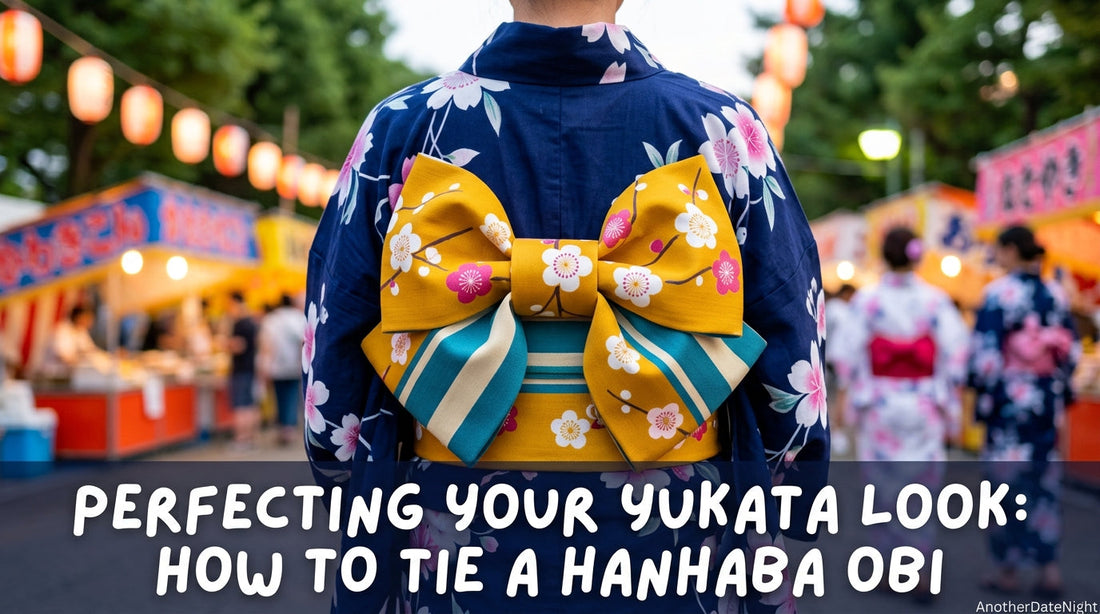 How to Tie a Hanhaba Obi: Easy Bunko Knot for Yukata Beginners