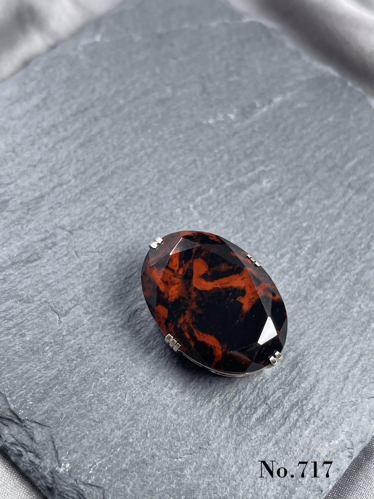 Hokkaido Mahogany Obsidian Kimono Obidome NO717 | Obijime Ornament