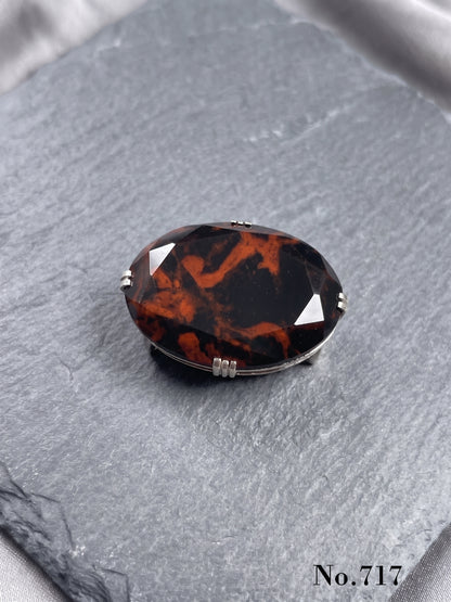 Hokkaido Mahogany Obsidian Kimono Obidome NO717 | Obijime Ornament