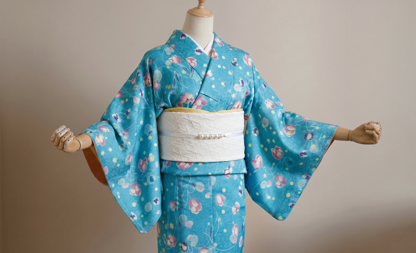 Cream/Ivory Hanhaba Obi Belt