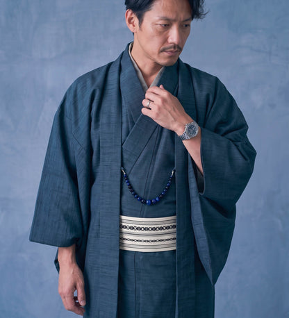 2 Colors Japanese Men's Kimono 4/6/8PCS Gift Set, Custom Kamon Available